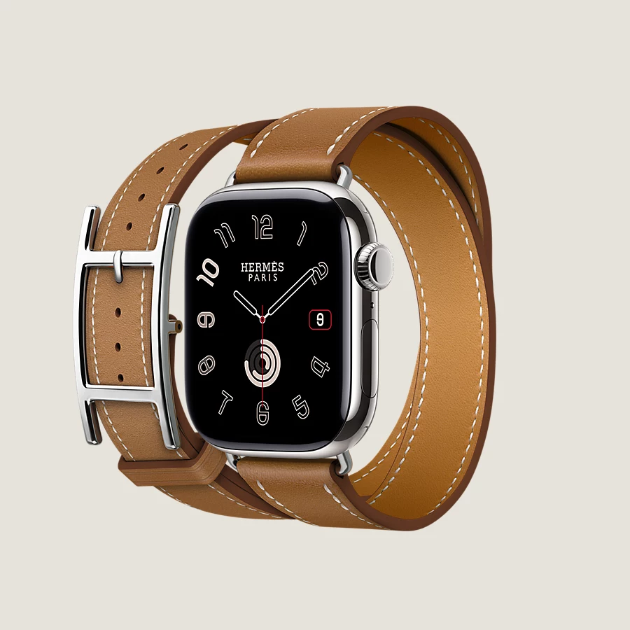 Hermès Caja Series 10 & Correa Apple Watch Hermès Double Tour 42 mm Hapi Outlet online