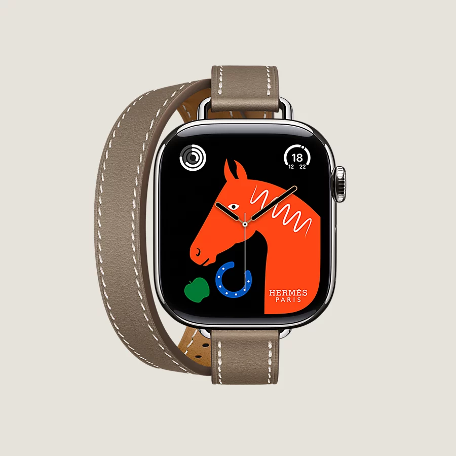 Hermès Caja Series 10 & Correa Apple Watch Hermès Double Tour 42 mm Attelage Ofertas