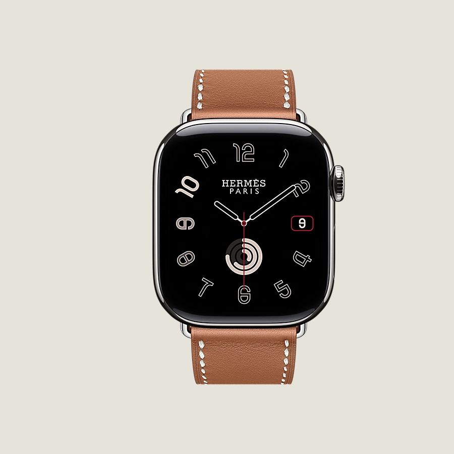 Hermès Caja Series 10 & Correa Apple Watch Hermès Single Tour 42 mm Venta caliente