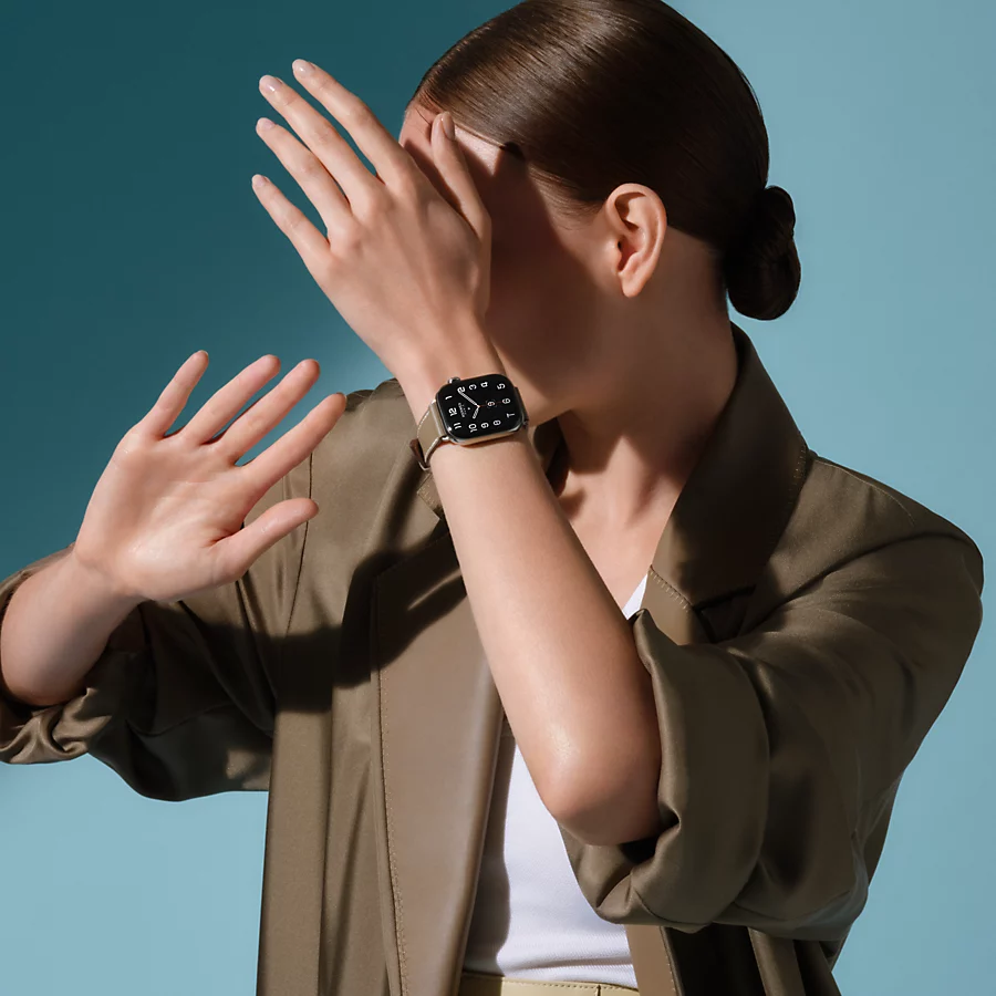 Hermès Caja Series 10 & Correa Apple Watch Hermès Single Tour 42 mm En oferta