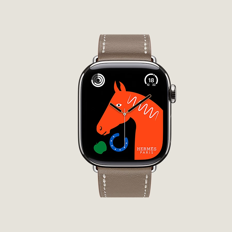 Hermès Caja Series 10 & Correa Apple Watch Hermès Single Tour 42 mm En oferta