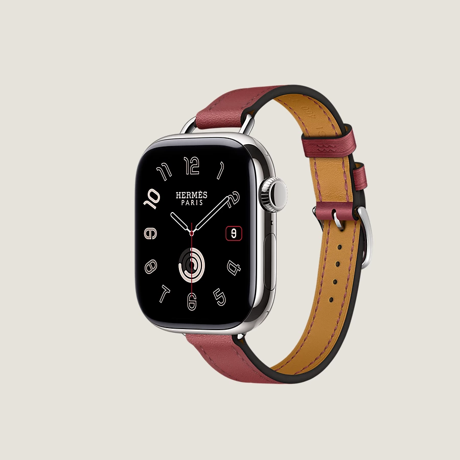 Hermès Caja Series 10 & Correa Apple Watch Hermès Single Tour 42 mm Attelage Gran oferta