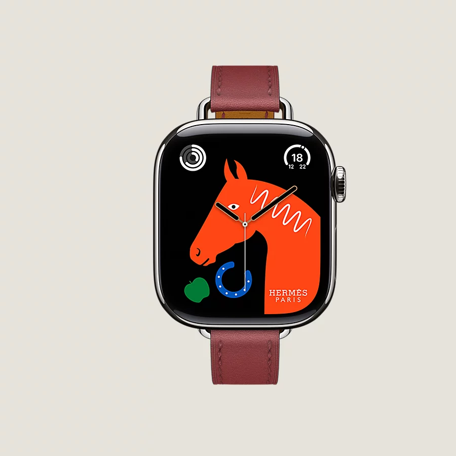 Hermès Caja Series 10 & Correa Apple Watch Hermès Single Tour 42 mm Attelage Gran oferta