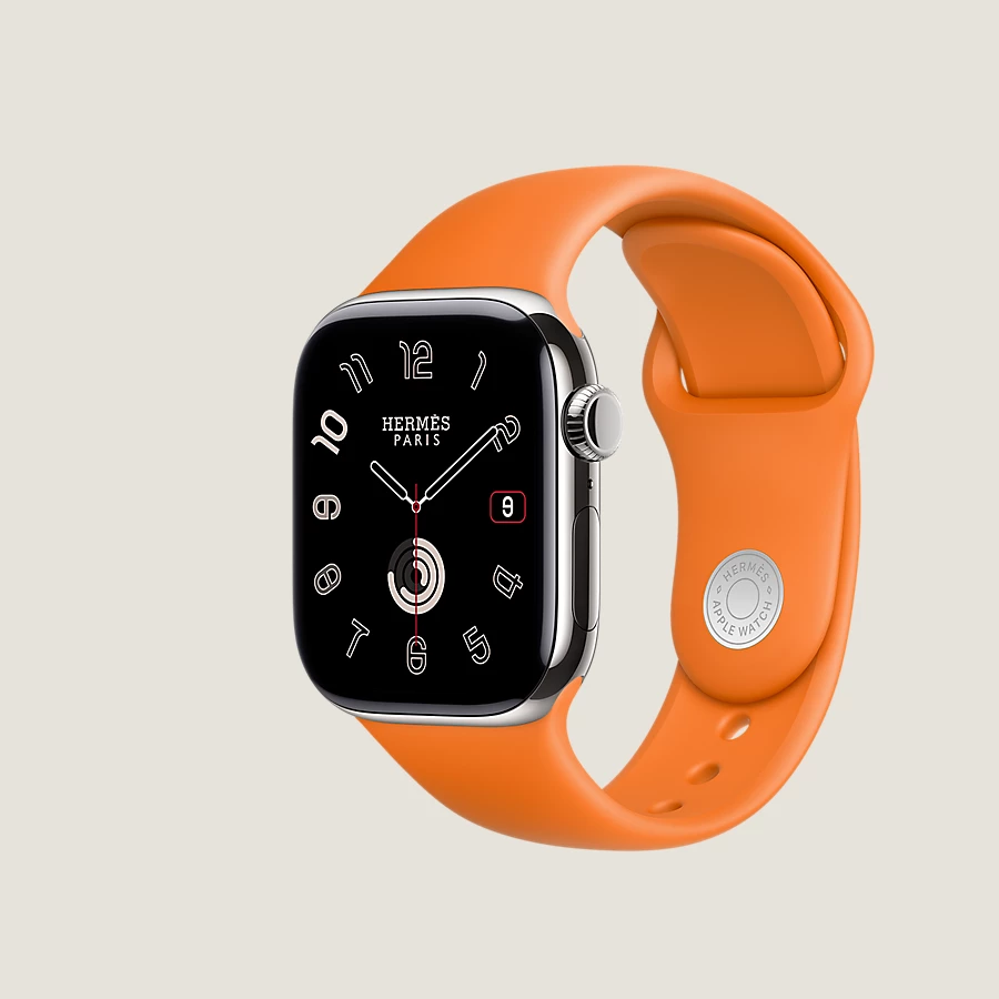 Hermès Caja Series 10 & Correa Apple Watch Hermès Single Tour 42 mm Twill Jump Attelage Rebajas de fábrica