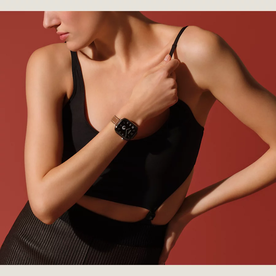 Hermès Caja Series 10 & Correa Apple Watch Hermès Single Tour 42 mm Attelage Descuento