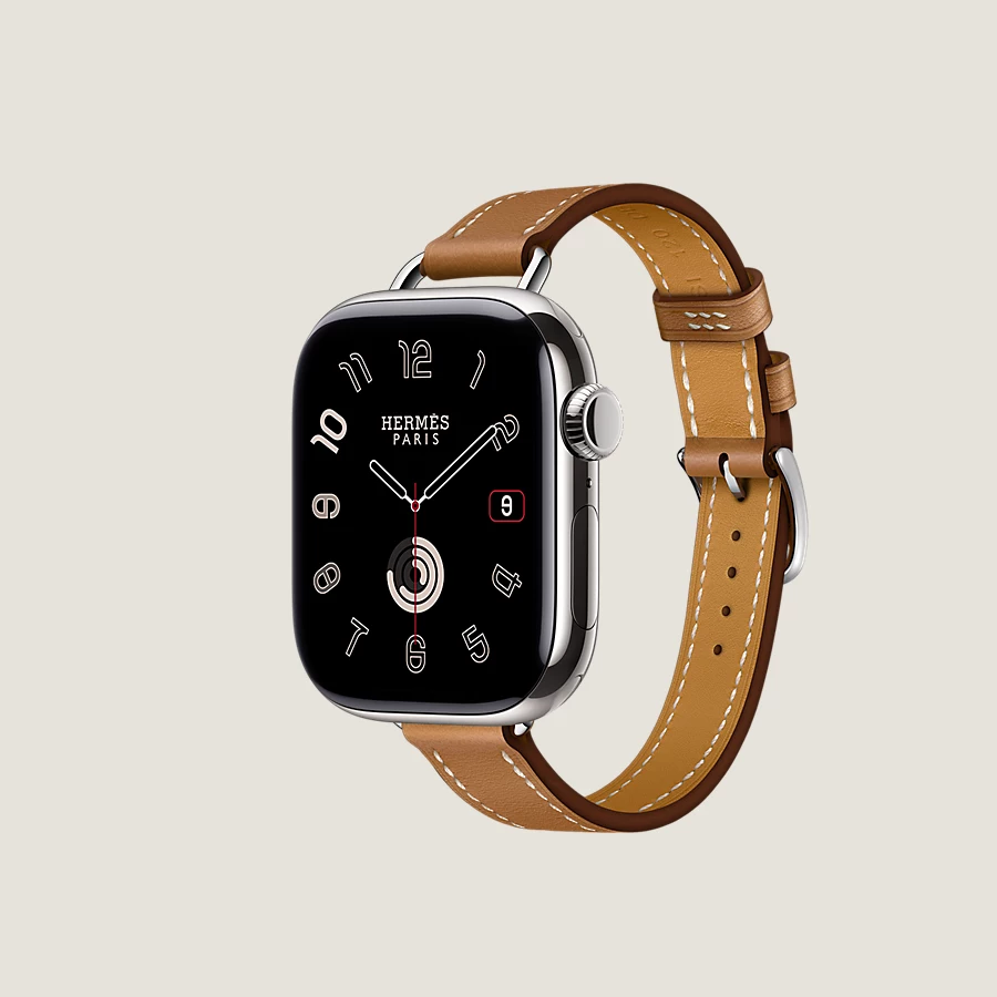 Hermès Caja Series 10 & Correa Apple Watch Hermès Single Tour 42 mm Attelage Descuento