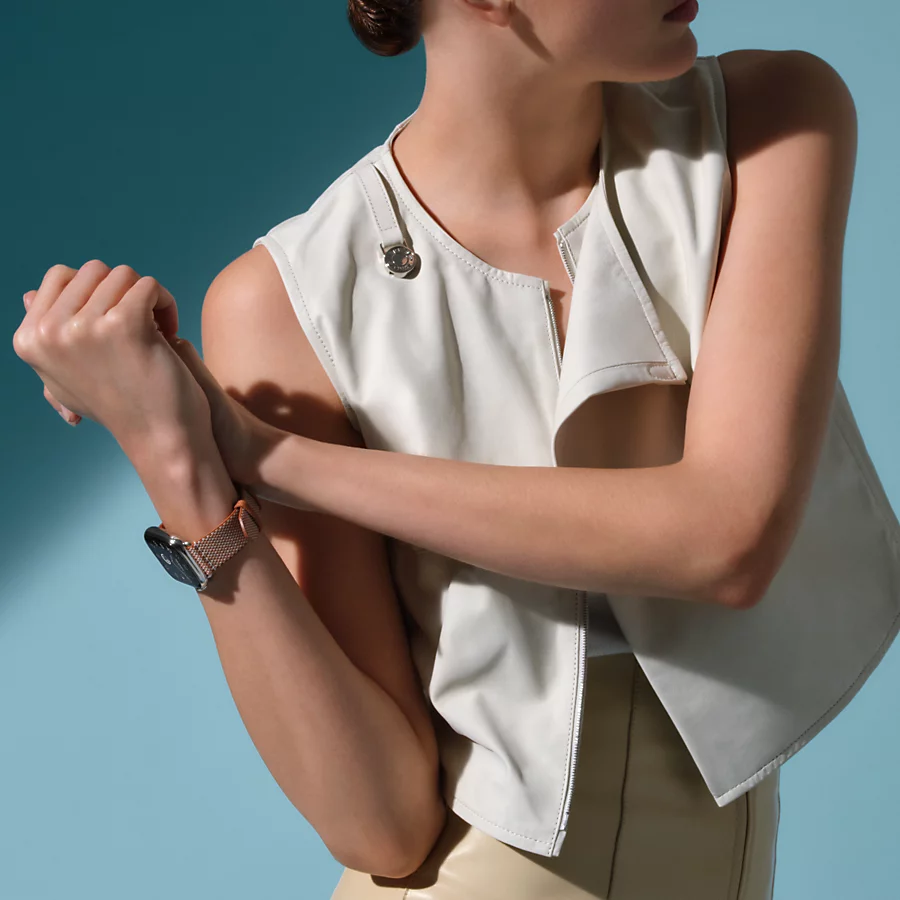 Hermès Caja Series 10 & Correa Apple Watch Hermès Single Tour 42 mm Toile H Liquidación