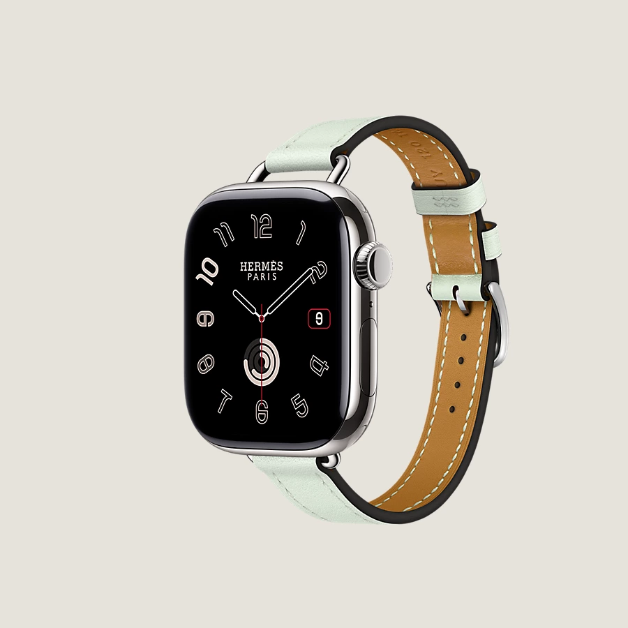 Hermès Caja Series 10 & Correa Apple Watch Hermès Single Tour 42 mm Attelage Rebajas top