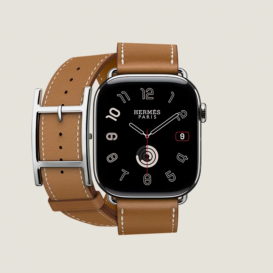 Hermès Caja Series 10 & Correa Apple Watch Hermès Double Tour 46 mm Hapi Envío gratis