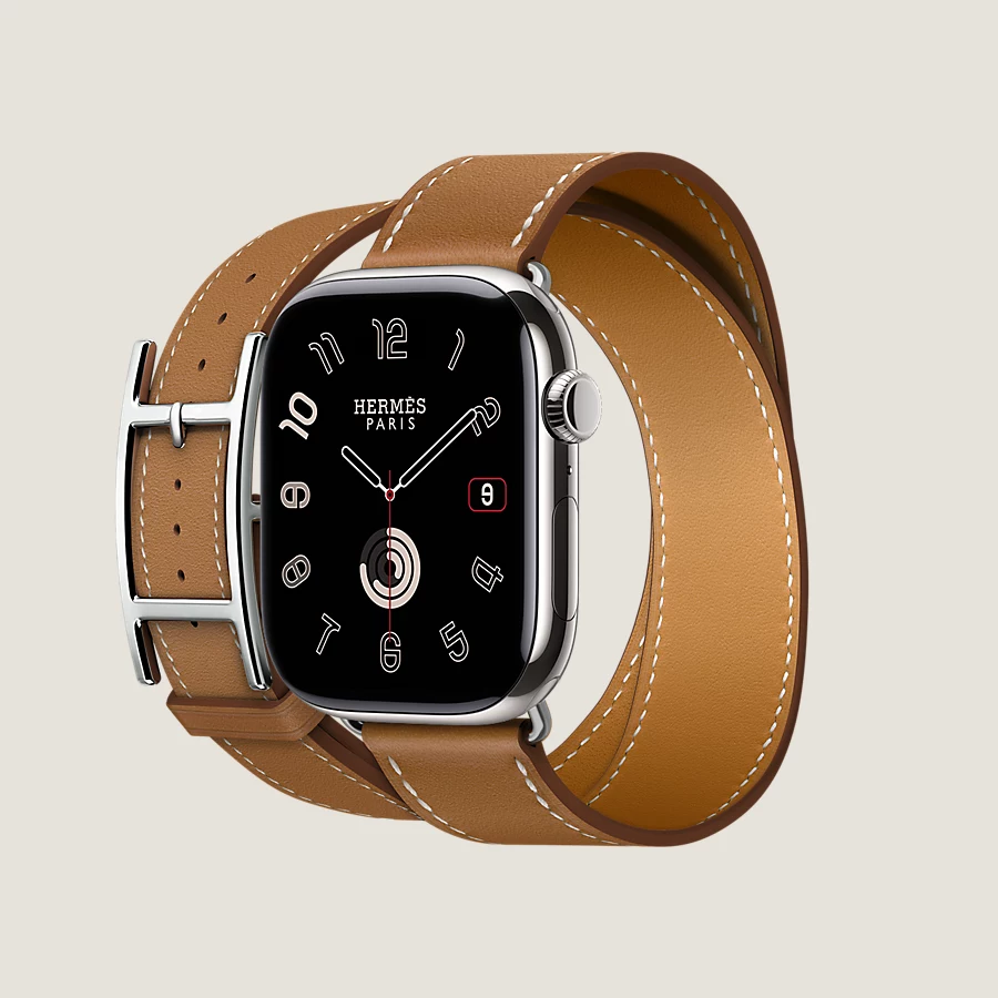 Hermès Caja Series 10 & Correa Apple Watch Hermès Double Tour 46 mm Hapi Envío gratis