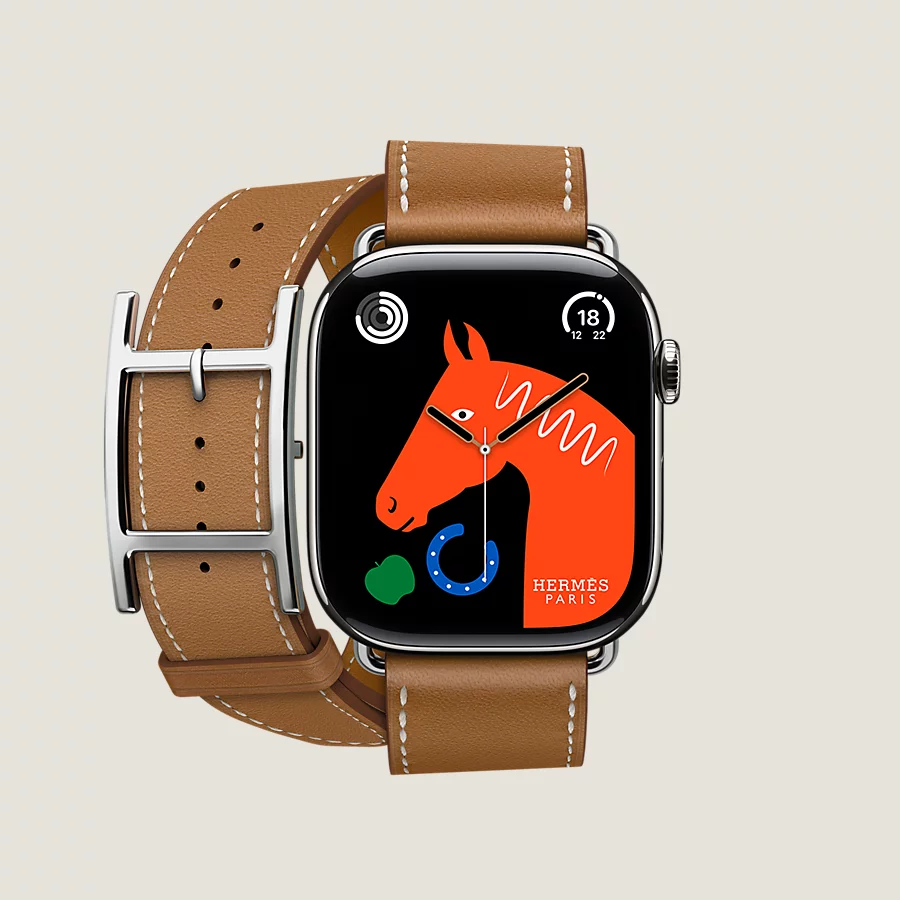 Hermès Caja Series 10 & Correa Apple Watch Hermès Double Tour 46 mm Hapi Envío gratis