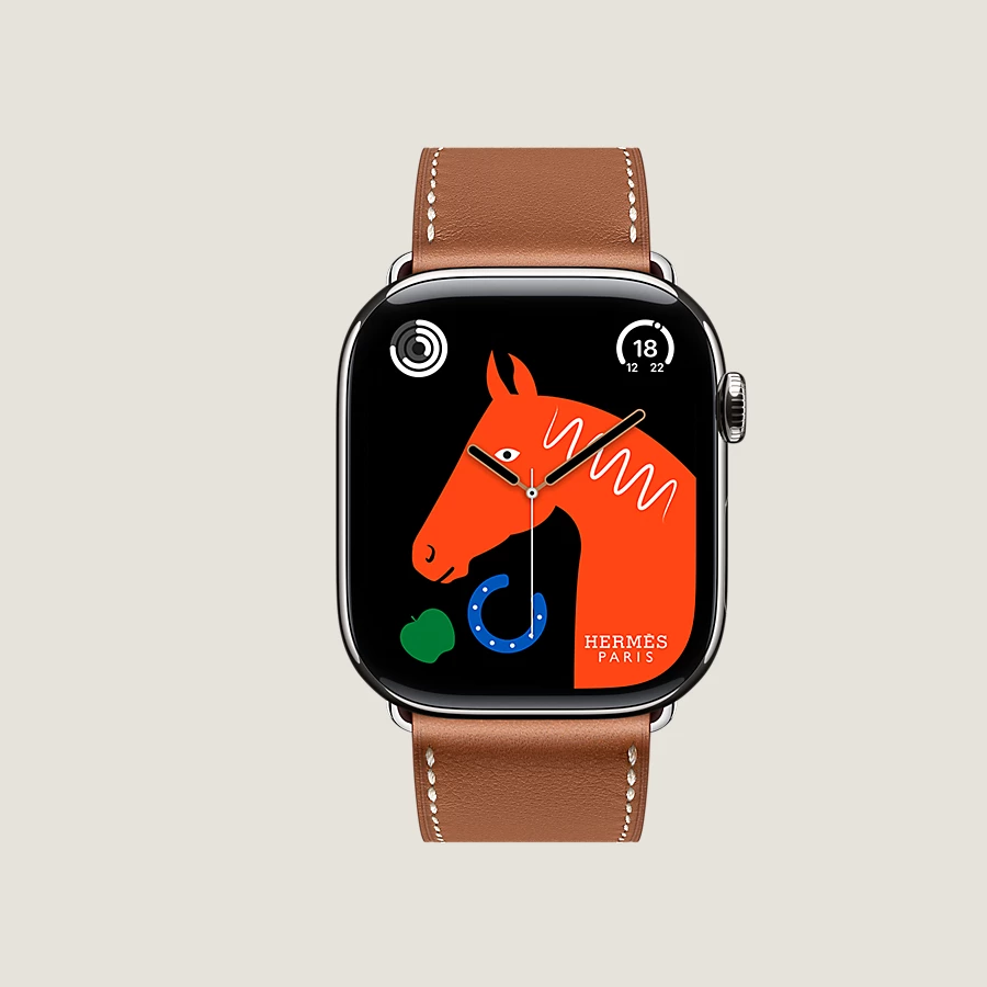 Hermès Caja Series 10 & Correa Apple Watch Hermès Single Tour 46 mm Oferta especial