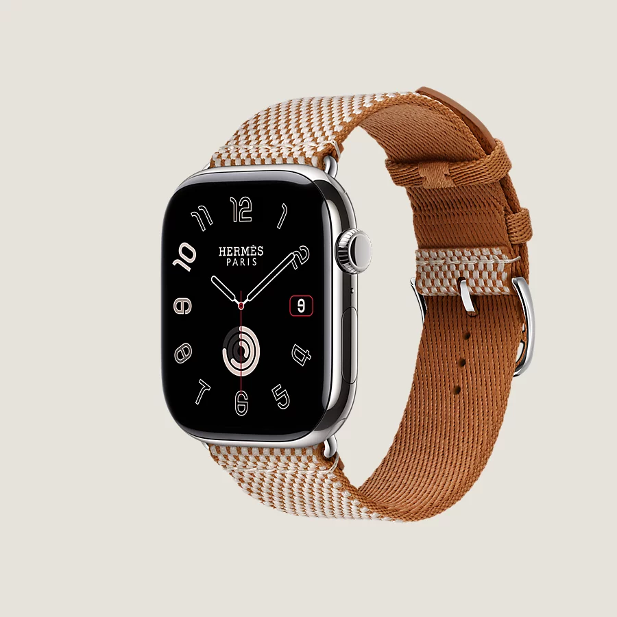 Hermès Caja Series 10 & Correa Apple Watch Hermès Single Tour 46 mm Toile H Últimos 3 días