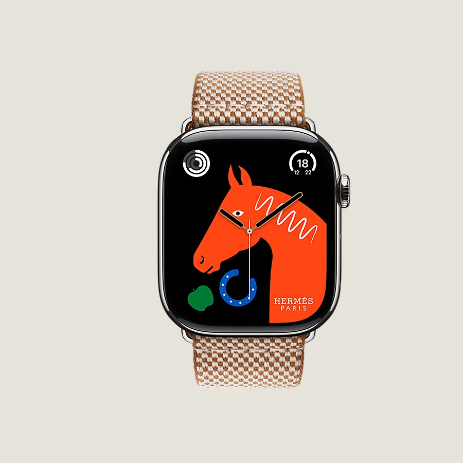 Hermès Caja Series 10 & Correa Apple Watch Hermès Single Tour 46 mm Toile H Últimos 3 días