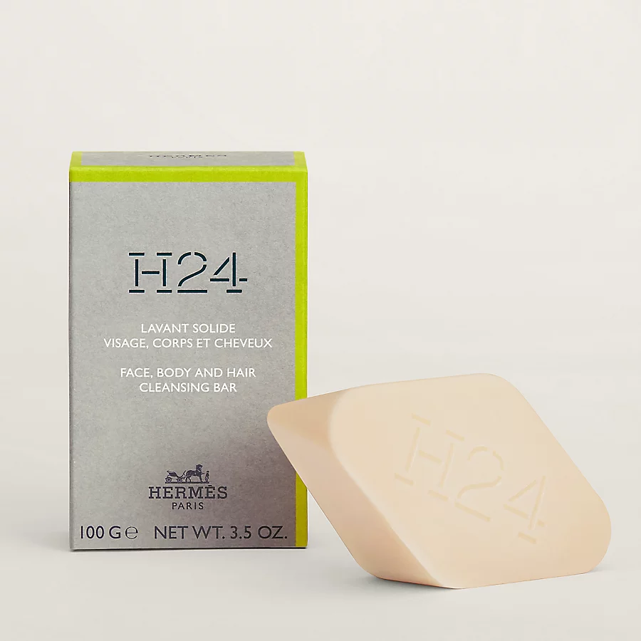 Hermès H24 Jabón sólido para el rostro el cuerpo y el cabello - 100 ml Últimos 2 días