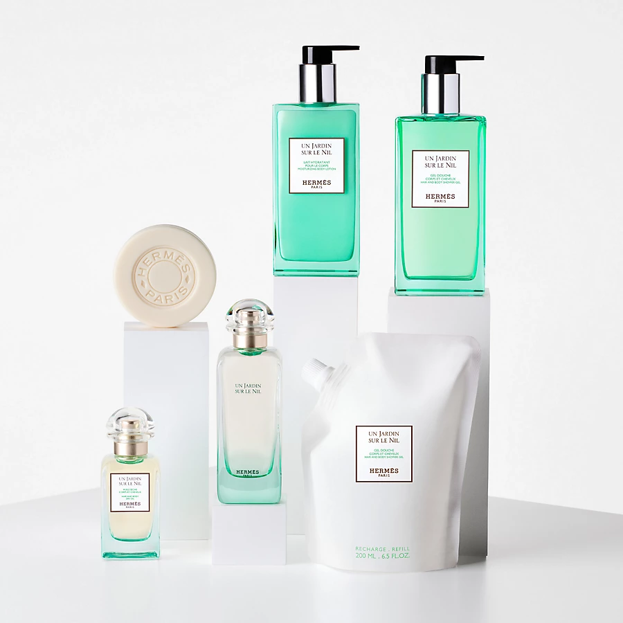 Hermès Un Jardin sur le Nil Recarga de gel de ducha para cuerpo y cabello - 200 ml Precios de Black Friday