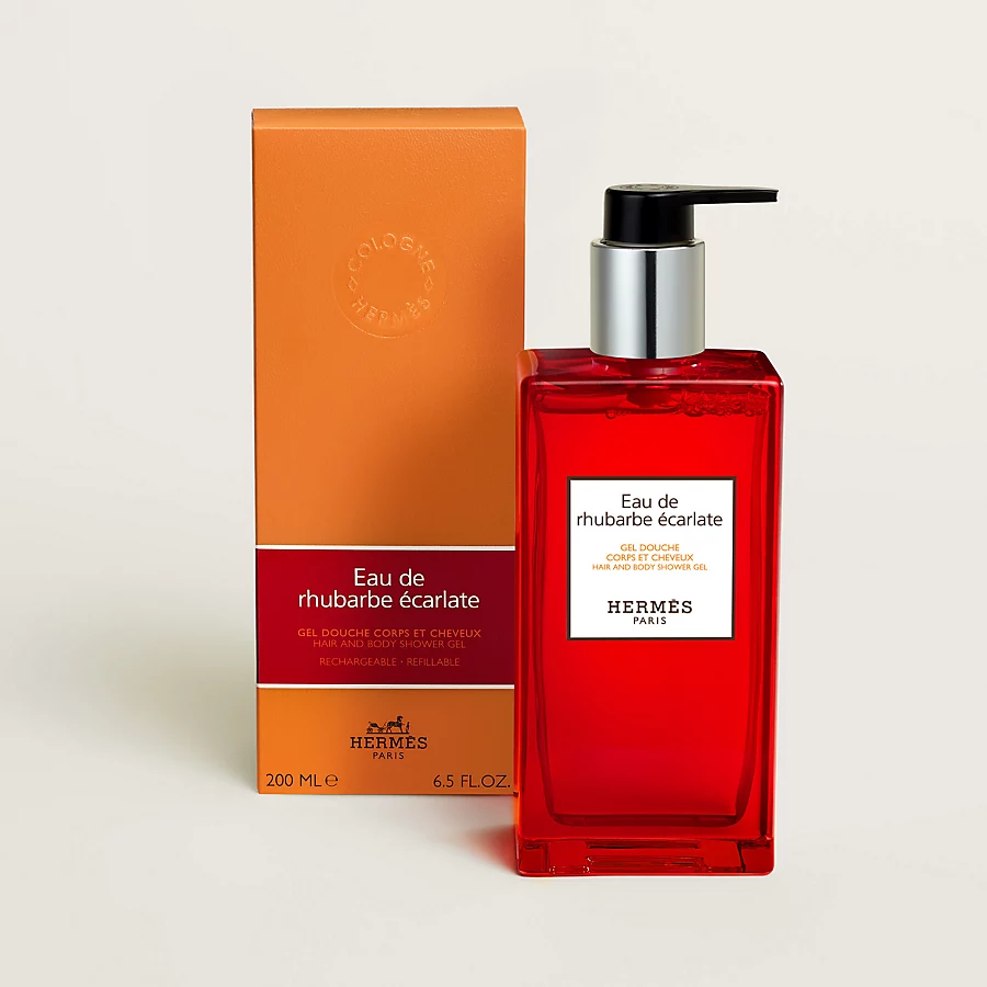 Hermès Eau de rhubarbe écarlate Gel de ducha para cuerpo y cabello - 200 ml Rebajas de fin de temporada