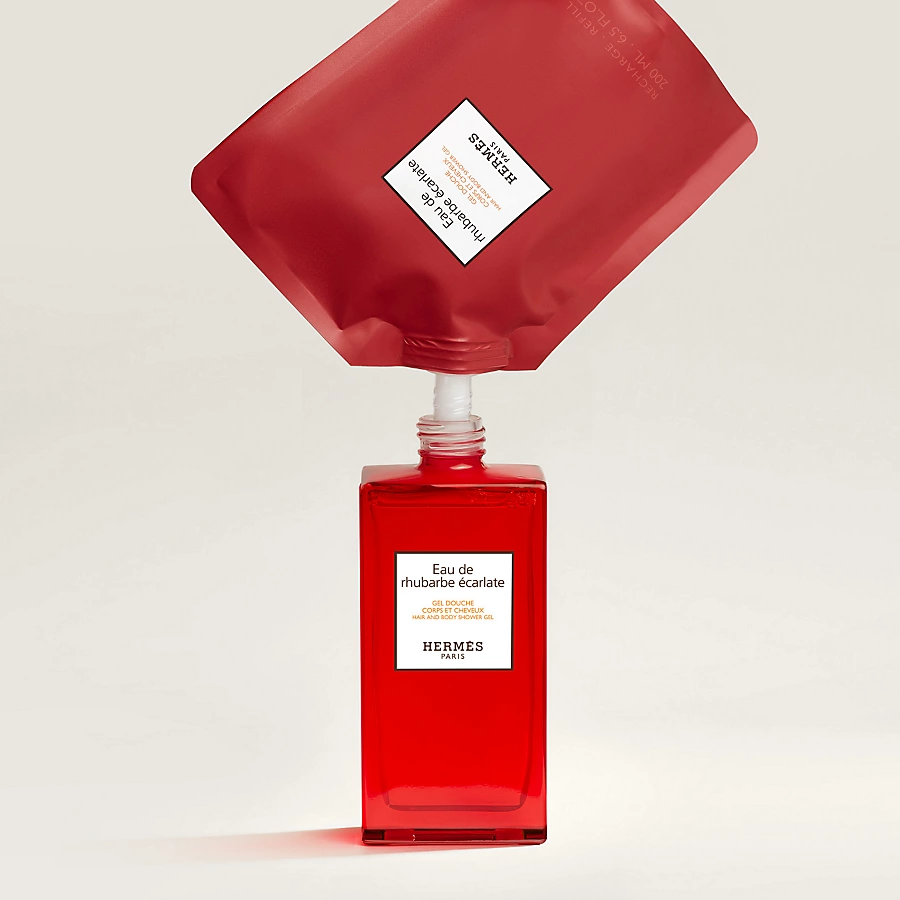 Hermès Eau de rhubarbe écarlate Gel de ducha para cuerpo y cabello - 200 ml Rebajas de fin de temporada