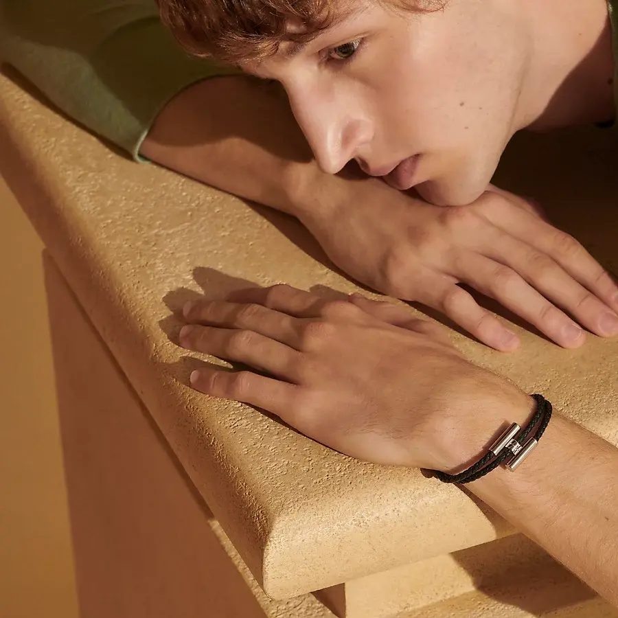Hermès Pulsera Tournis Tressé En oferta