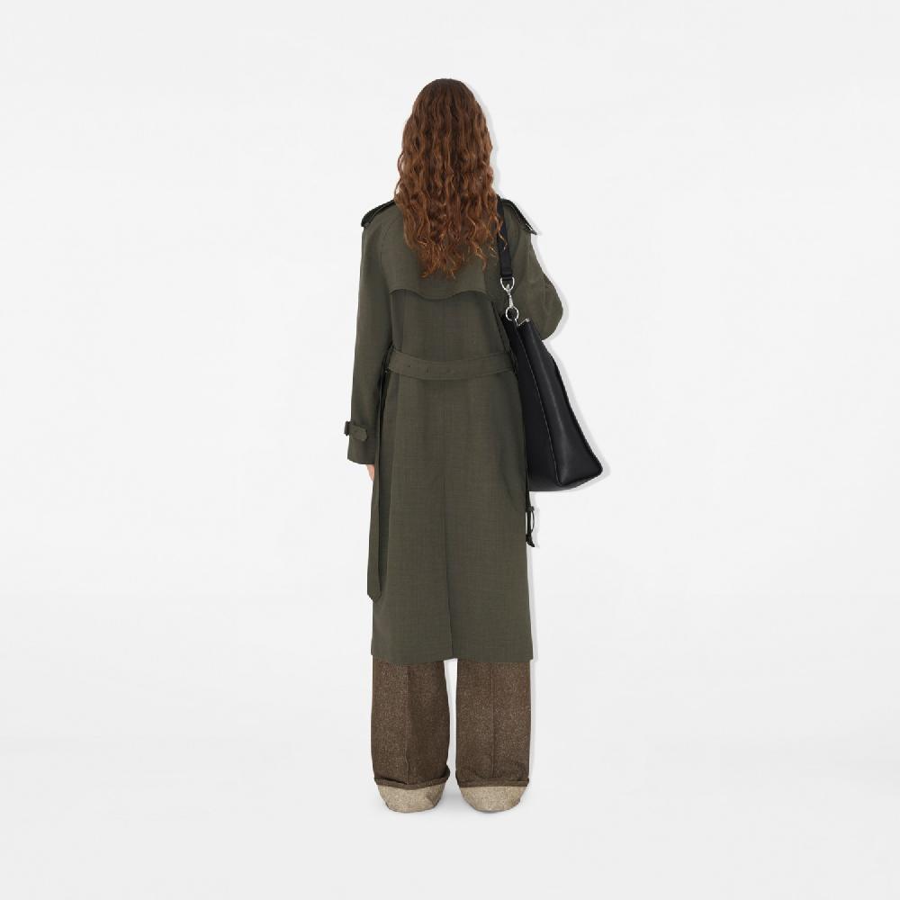 Burberry Trench coat largo en lana elásticaPrecio 2.590 00 € Novedades Ahorra y exporta