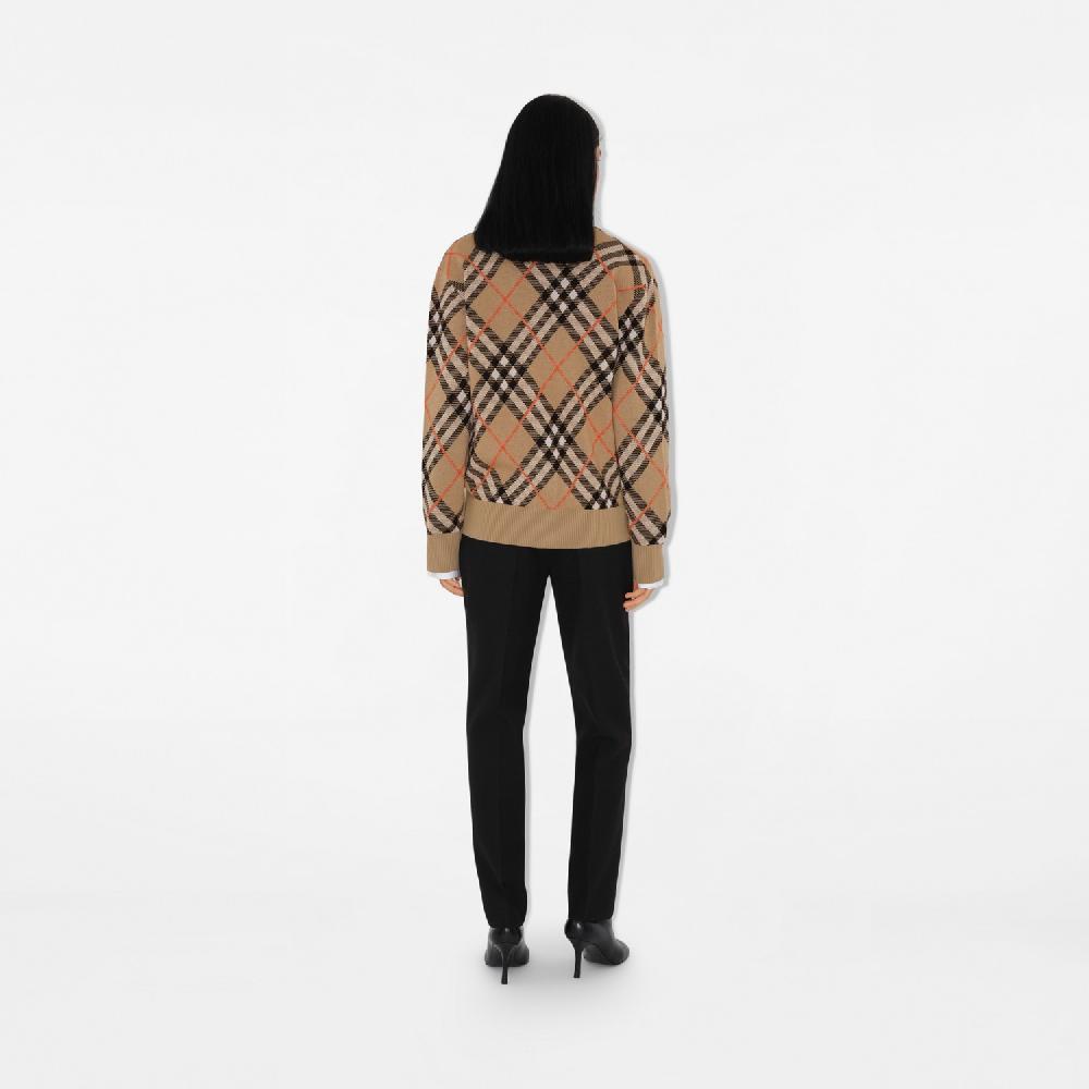 Burberry Cárdigan en mezcla de lana y mohair CheckPrecio 1.090 00 € Venta caliente