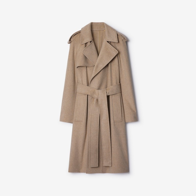 Burberry Abrigo cruzado en cachemirPrecio 3.390 00 € Promoción por tiempo limitado