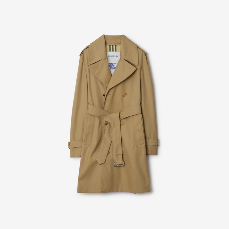 Burberry Trench coat de longitud media en mezcla de algodónPrecio 2.190 00 € Pasarela