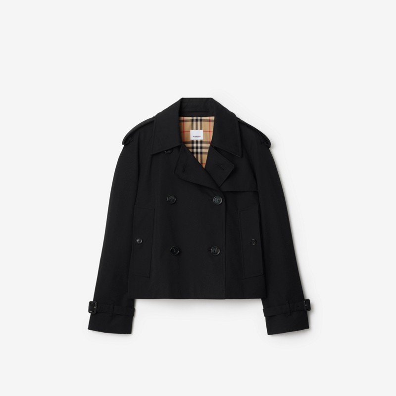 Burberry Chaqueta cropped estilo trench coat en gabardinaPrecio 1.590 00 € Envío gratis