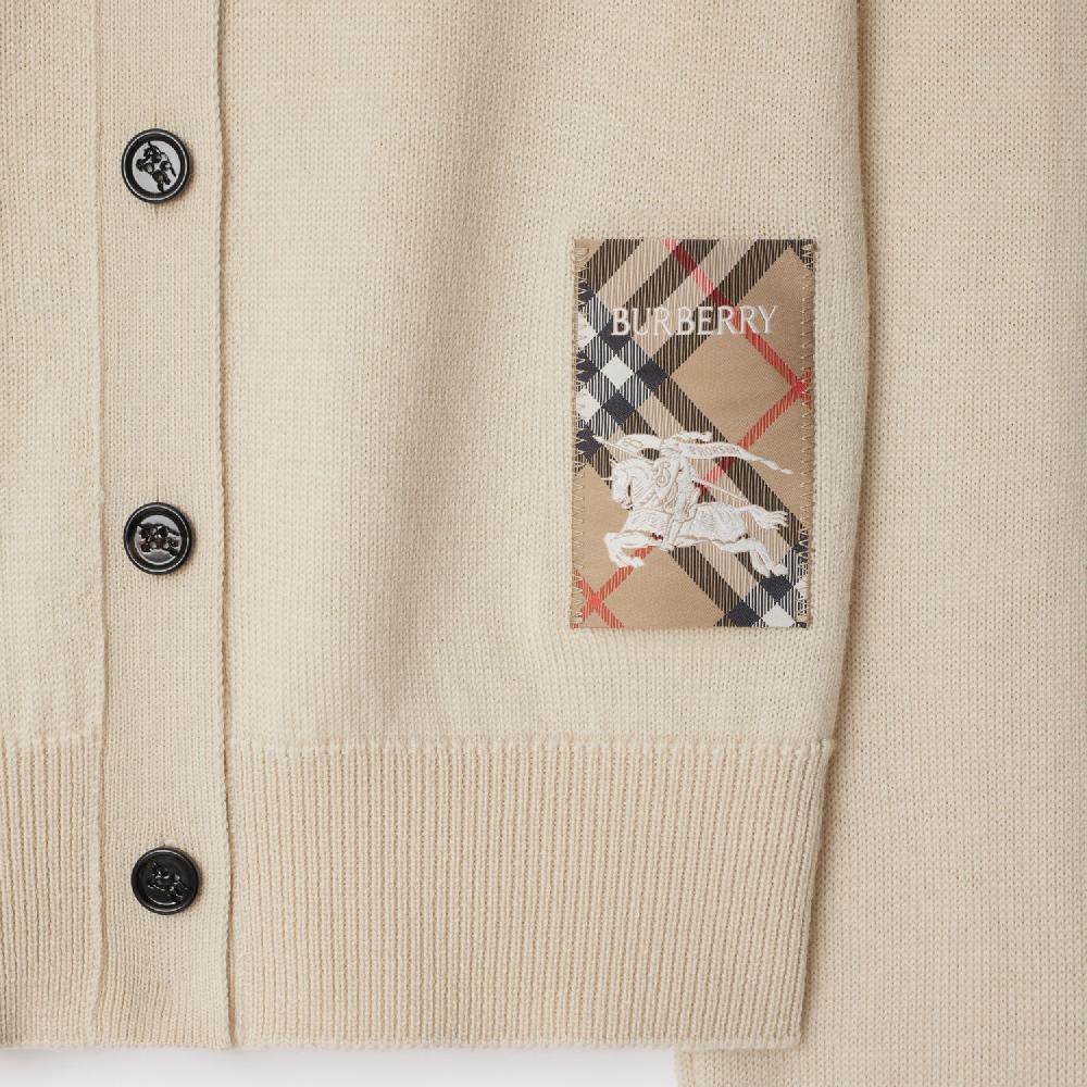 Burberry Cárdigan en lana con etiqueta CheckPrecio 890 00 € Tienda de fábrica