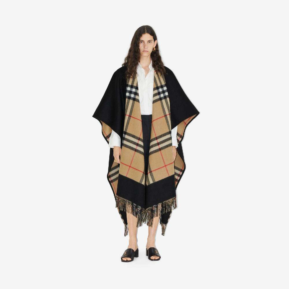 Burberry Capa reversible en lana y cachemir CheckPrecio 1.090 00 € Rebajas baratas