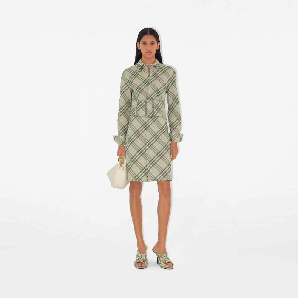Burberry Vestido camisero en lino elástico CheckPrecio 1.650 00 € Novedades Promoción por tiempo limitado