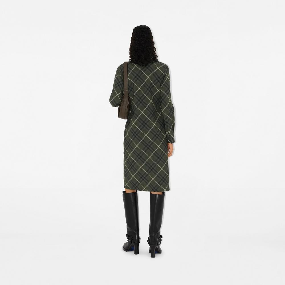 Burberry Vestido camisero en mezcla de lana CheckPrecio 1.250 00 € Pasarela Promoción trimestral