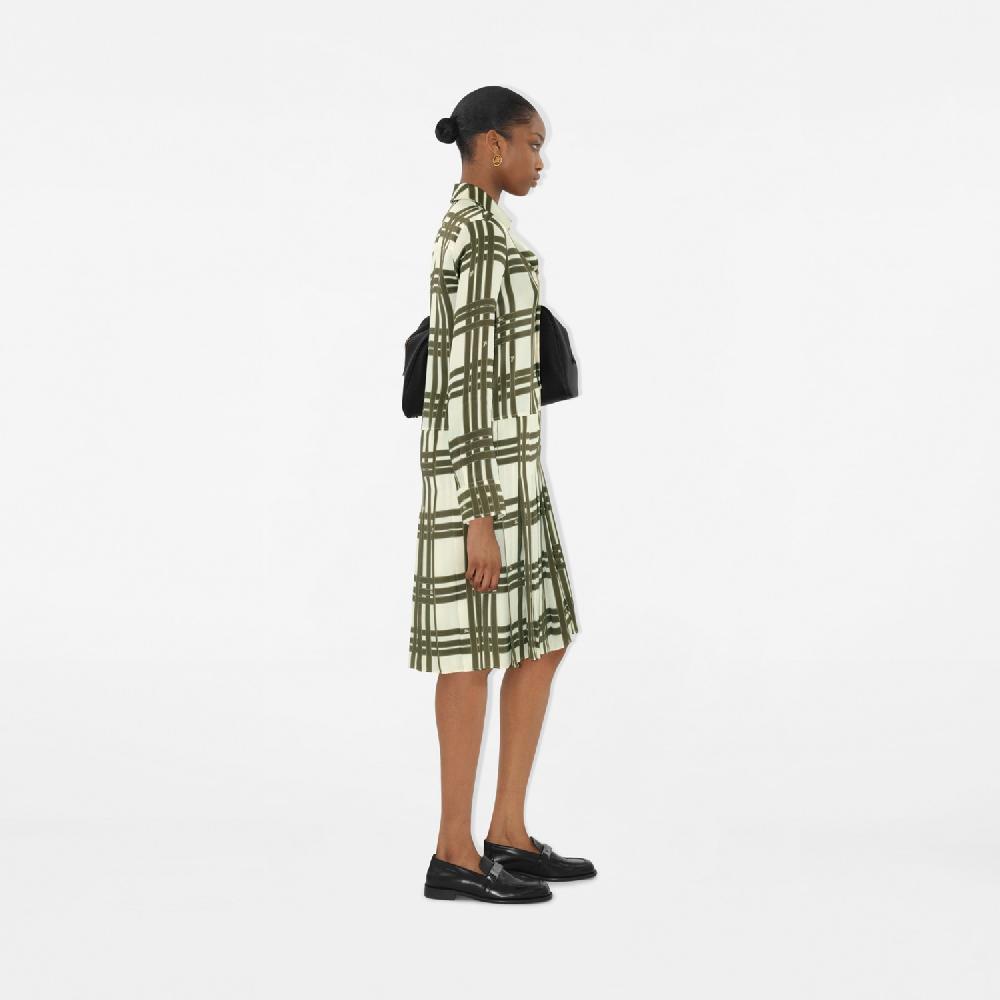 Burberry Vestido en seda a cuadros con motivo Check RibbonPrecio 2.590 00 € Superdescuento