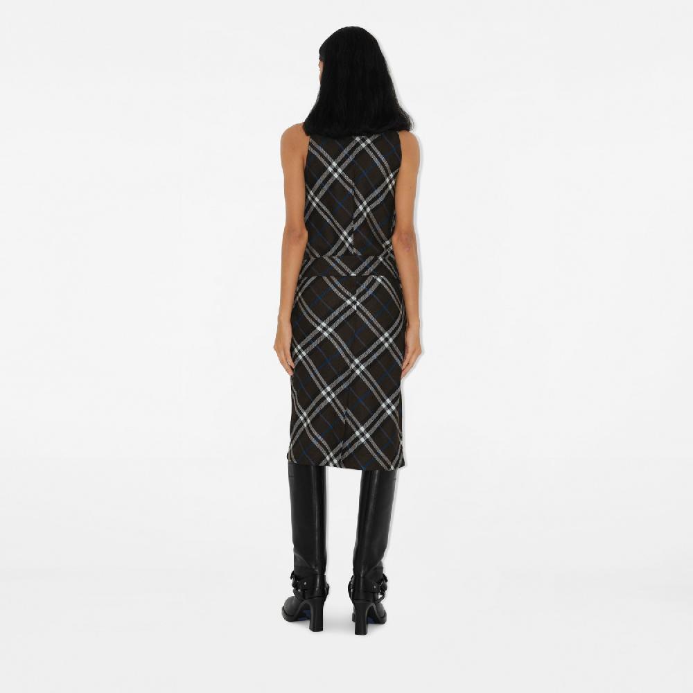 Burberry Vestido en lana y seda CheckPrecio 1.750 00 € Ahorra y exporta