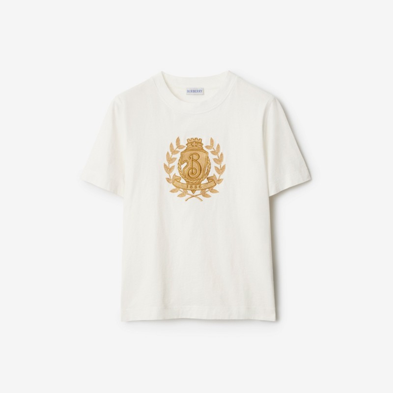 Burberry Camiseta en algodón con B CrestPrecio 390 00 € Novedades Rebajas de fin de temporada