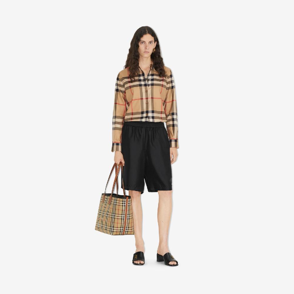 Burberry Camisa en algodón CheckPrecio 520 00 € Venta caliente