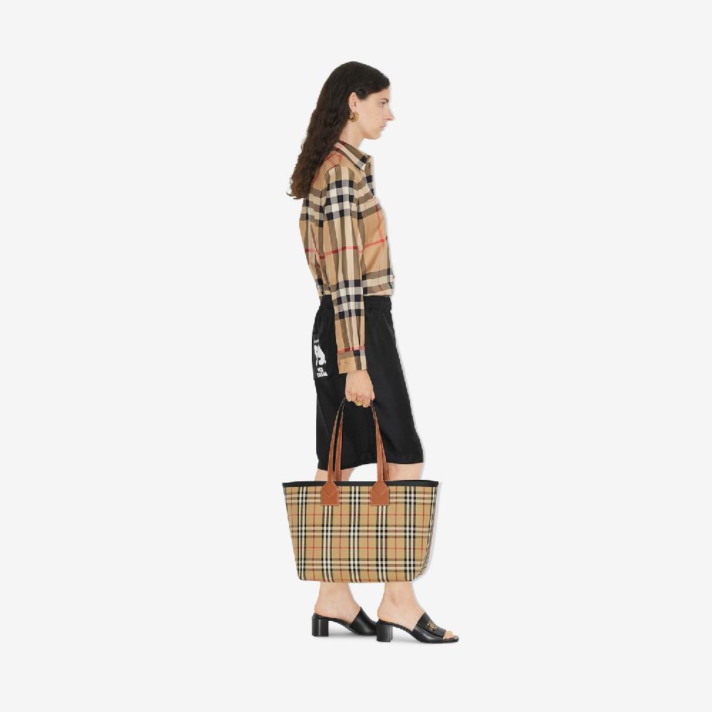Burberry Camisa en algodón CheckPrecio 520 00 € Venta caliente
