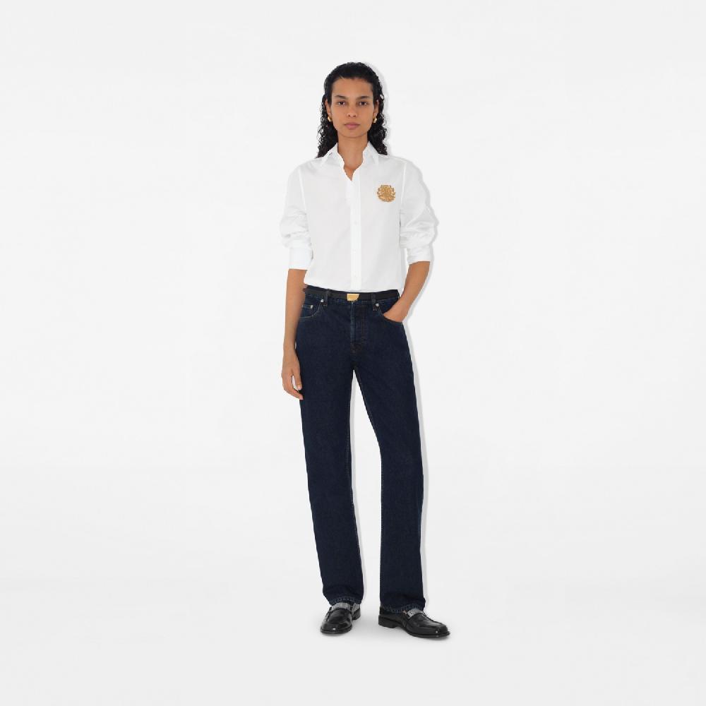 Burberry Camisa en algodón con B CrestPrecio 650 00 € Novedades Tienda