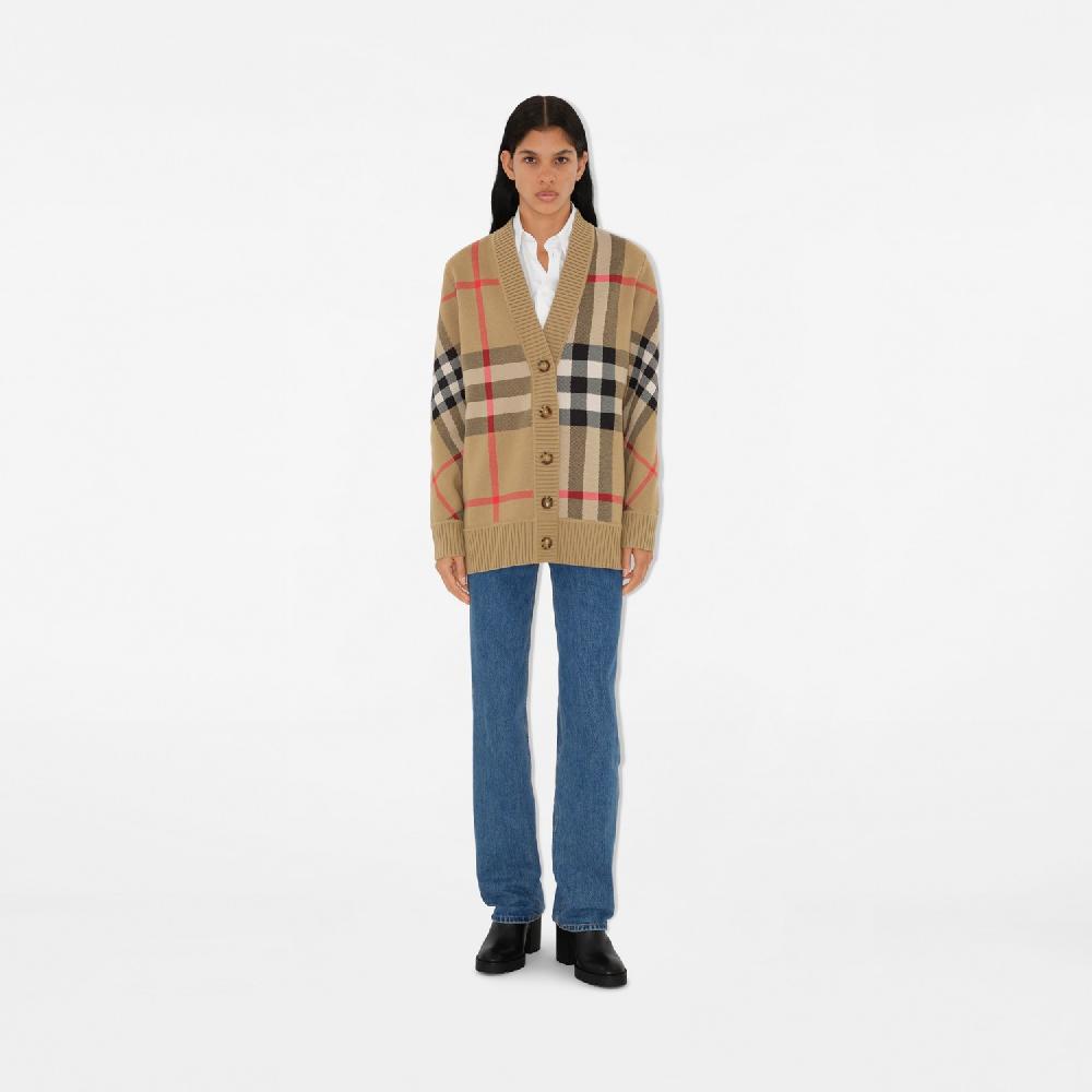 Burberry Cárdigan en mezcla de lana CheckPrecio 1.050 00 € Extragrande Precio de fábrica