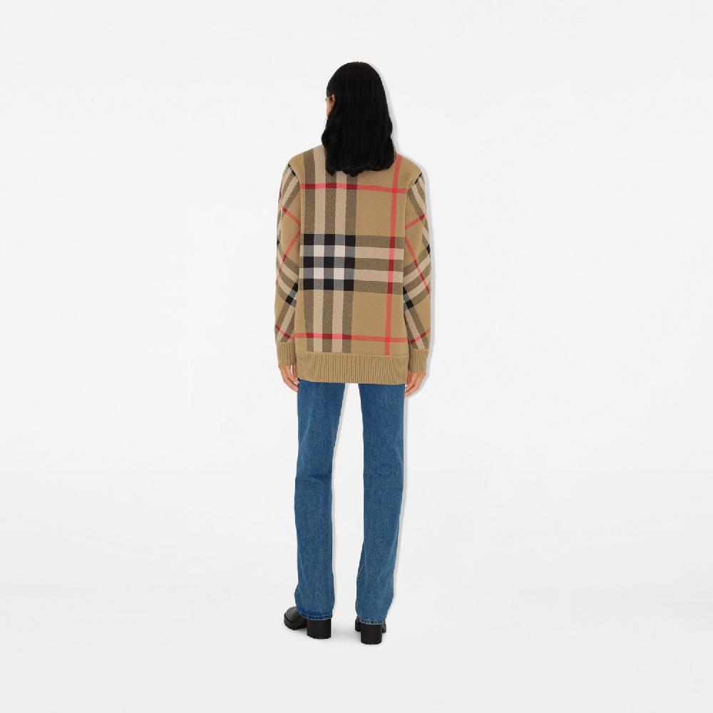 Burberry Cárdigan en mezcla de lana CheckPrecio 1.050 00 € Extragrande Precio de fábrica
