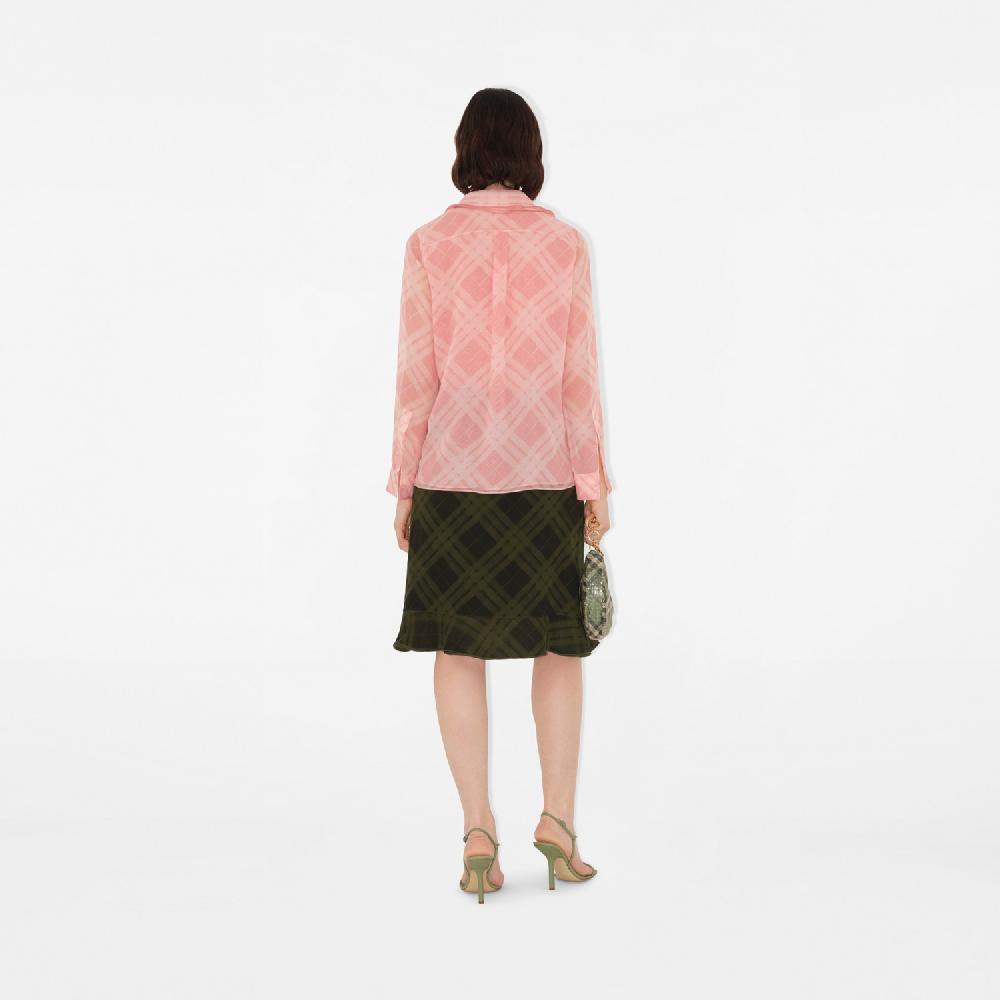 Burberry Falda cruzada en seda CheckPrecio 1.990 00 € Grandes descuentos