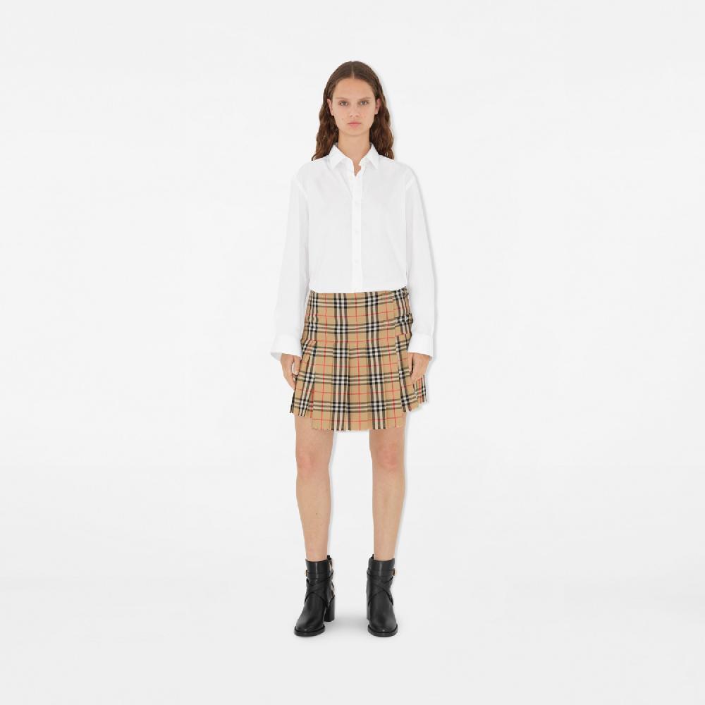 Burberry Minifalda escocesa de tablas en lana CheckPrecio 960 00 € Tienda de fábrica
