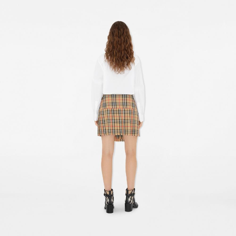 Burberry Minifalda escocesa de tablas en lana CheckPrecio 960 00 € Tienda de fábrica