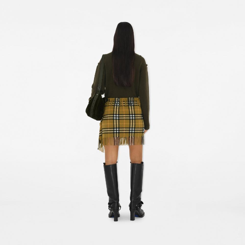 Burberry Falda estilo bufanda en lana y cachemir CheckPrecio 1.090 00 € Pasarela Ahorra y exporta