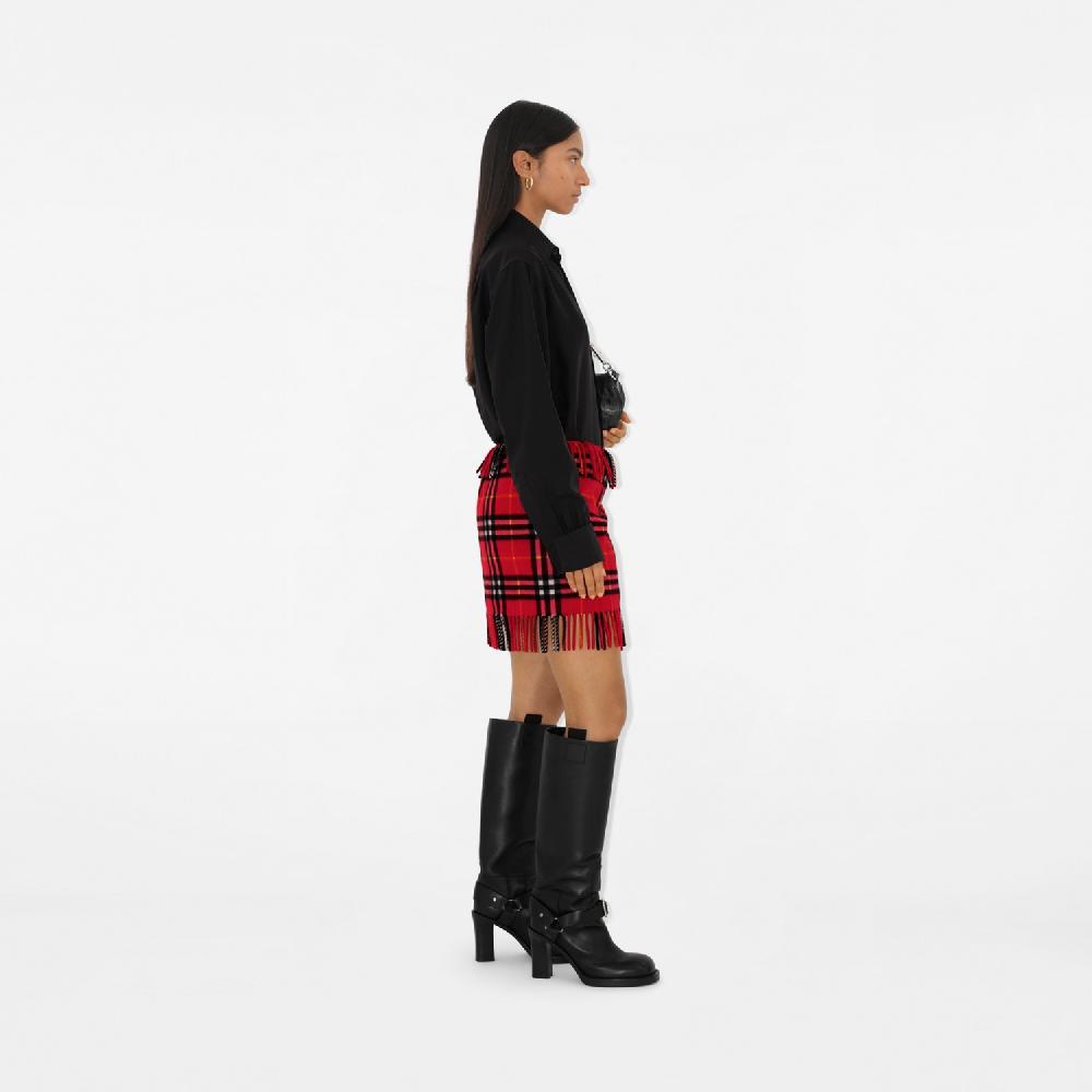 Burberry Falda estilo bufanda en lana y cachemir CheckPrecio 1.090 00 € Pasarela Precios de Black Friday