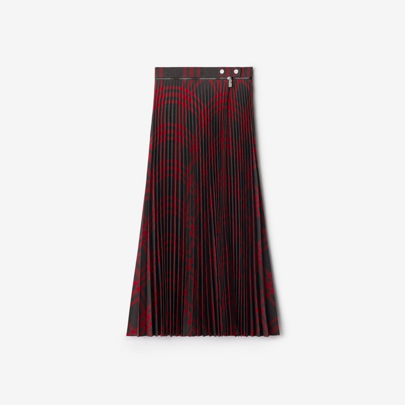 Burberry Falda plisada mini en mezcla de lana CheckPrecio 1.450 00 €
