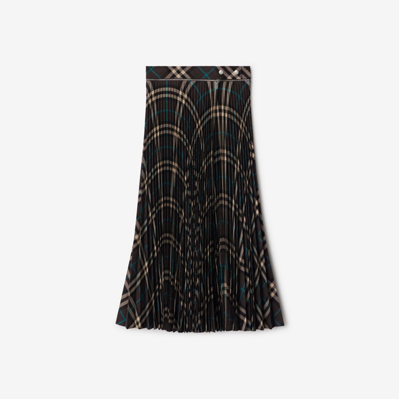 Burberry Falda plisada mini en mezcla de lana CheckPrecio 1.450 00 €