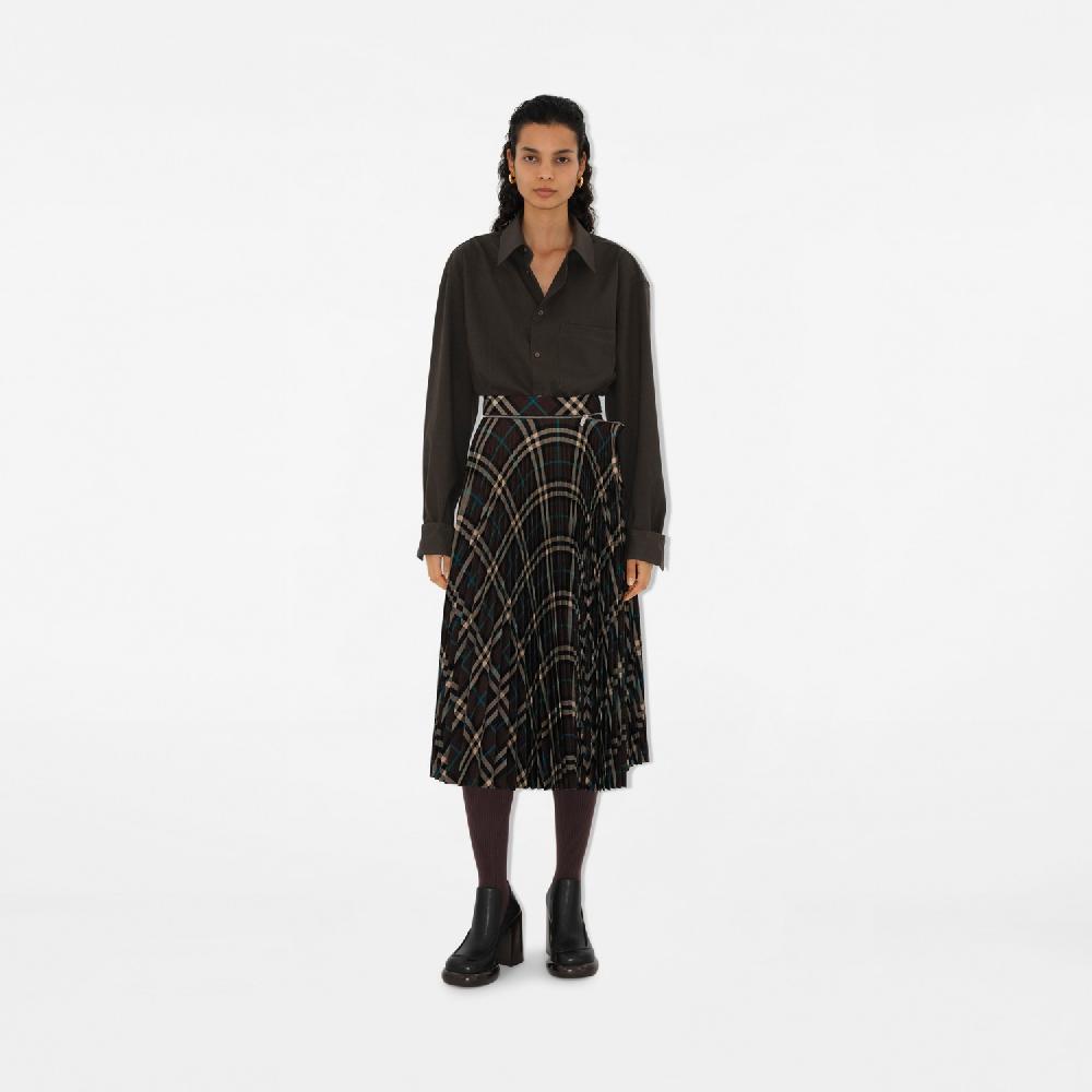 Burberry Falda plisada mini en mezcla de lana CheckPrecio 1.450 00 € Oferta exclusiva
