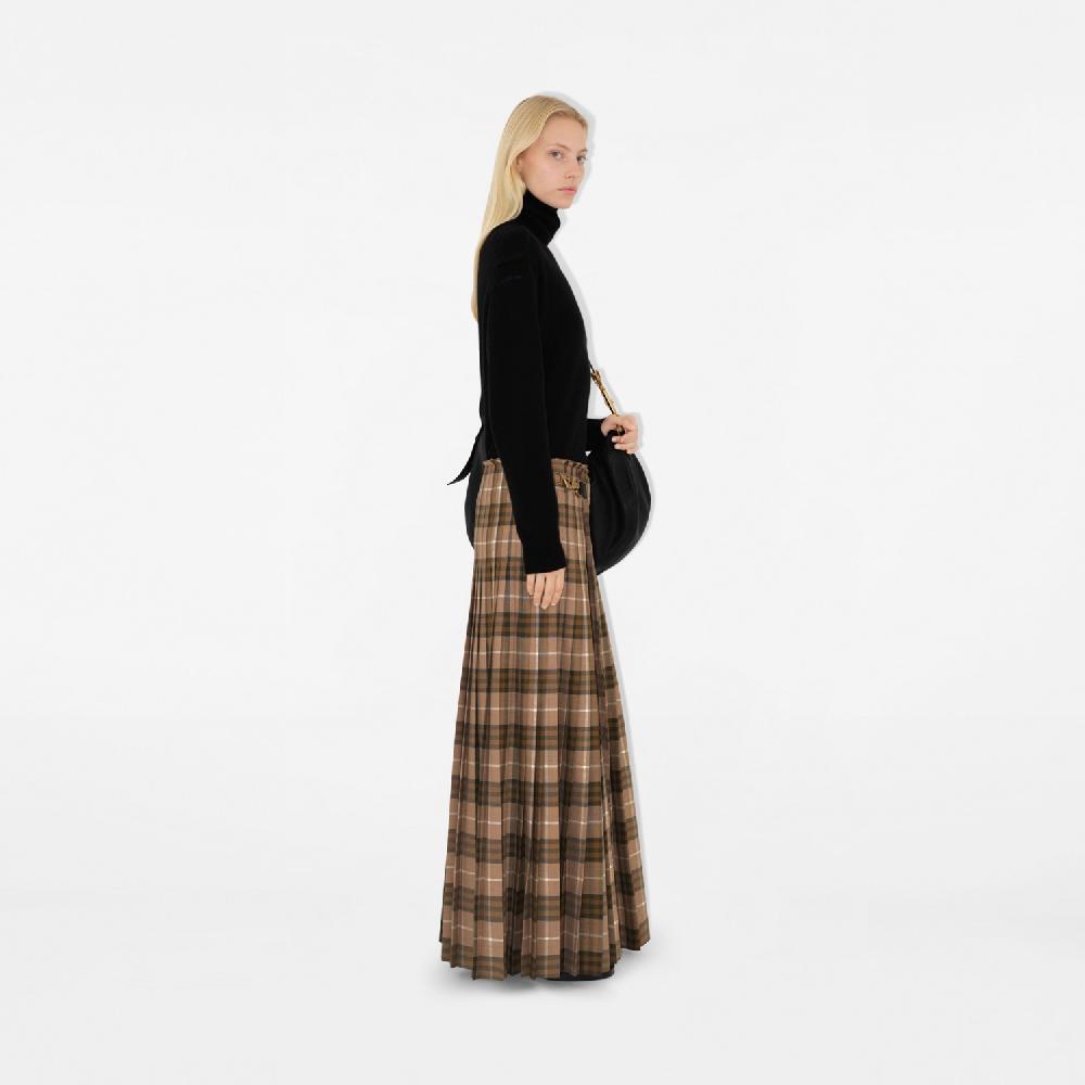 Burberry Falda escocesa larga en mezcla de lana CheckPrecio 2.590 00 € Descuento por venta flash