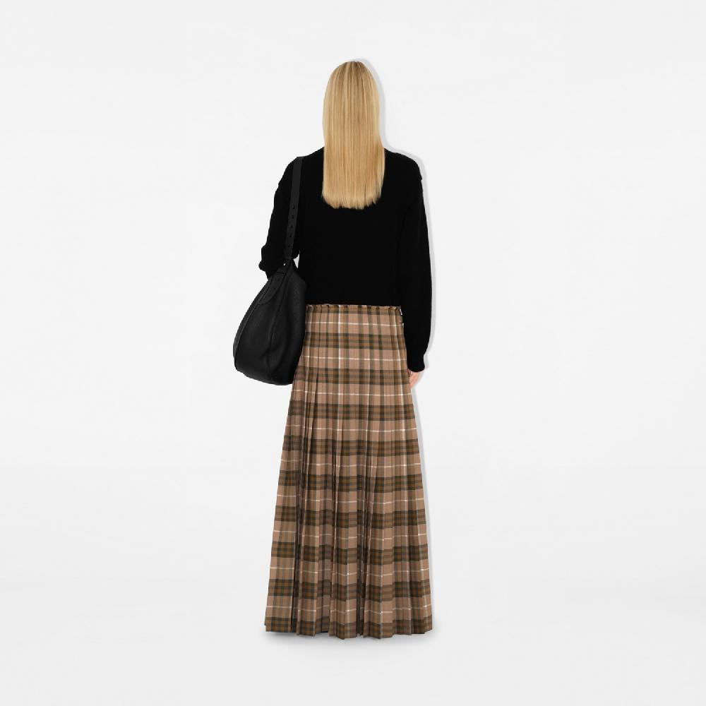 Burberry Falda escocesa larga en mezcla de lana CheckPrecio 2.590 00 € Descuento por venta flash